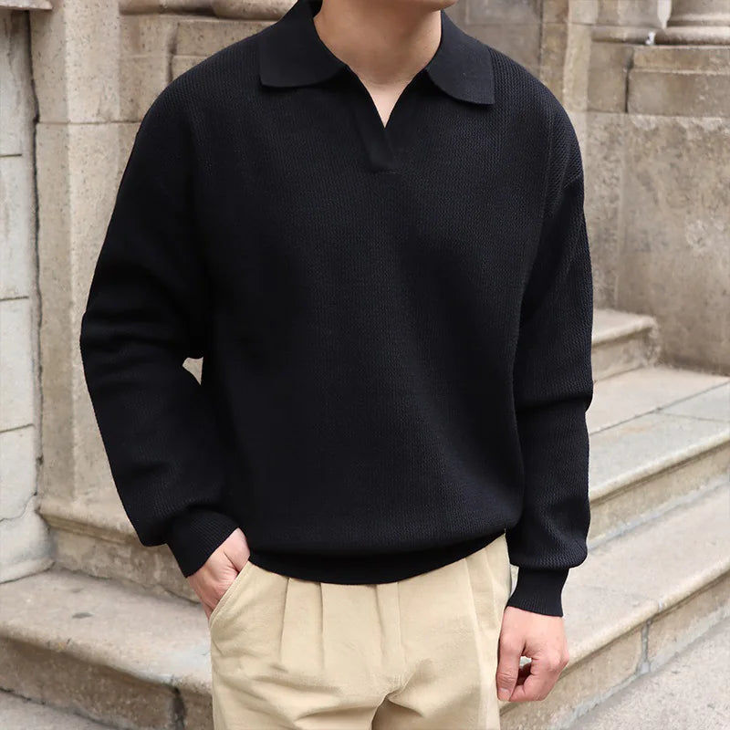 V-Ausschnitt Herren Pullover