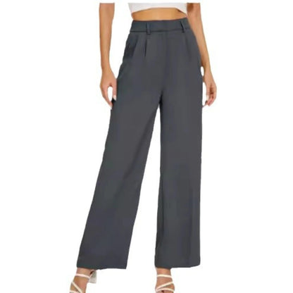 Hoch taillierte Wide-Leg-Hose